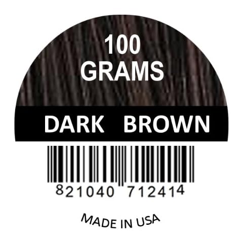 Samson Hair Fiber Refill 100 Grams For Hair Loss Concealing USA Suitable for all brands (Dark Brown) Cover