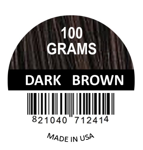 SAMSON HAIR FIBERSRefill 100 Grams For Loss Concealing USA Suitable for all brands (Dark Brown)