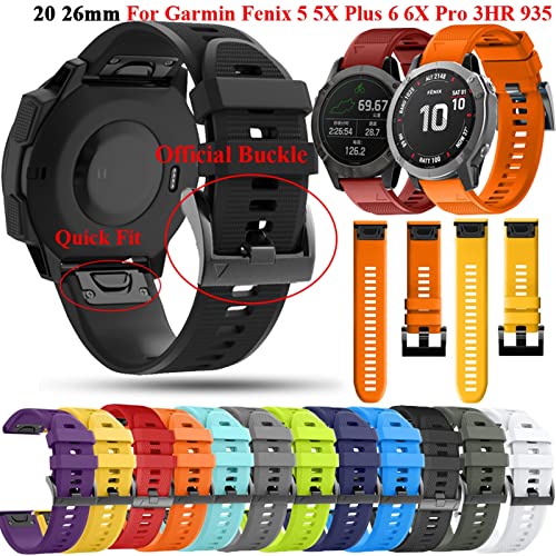 Bracelet en silicone pour Forerunner 935 et 945 gris 22mm