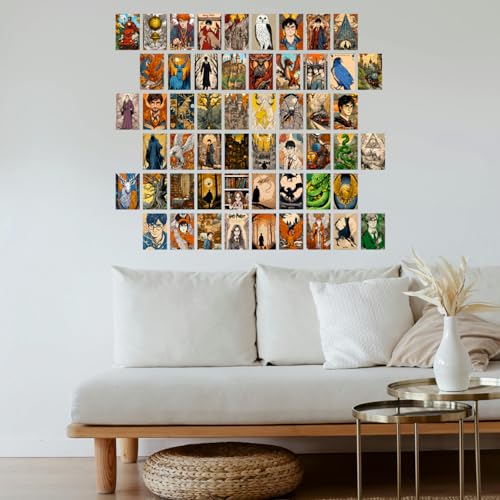 Image of SAW Harry Posters Wall Collage Kit - Pack of 54 (4x6 Inches)| Aesthetic Vintage Music Artwork, Wall Decoration | Hollywood Singer Wall Decor Posters For Living Room, Bedroom, Home and Office