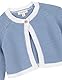 Gocco Unisex-Baby Chaqueta Con VIVO EN CONTRASTE Strickjacke, Azul Viejo,
