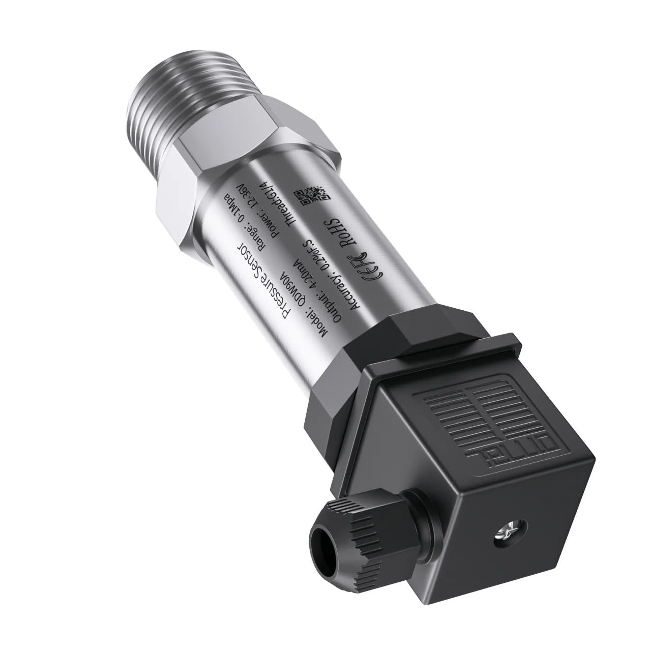 Sensor transmisor de presión de 0-10 V for agua, gas, aceite y líquidos. Manómetro de 150 psi (10 bar, 1 bar, 50 mbar, 20 MPa). 1 unidad.(0-0.16Mpa)