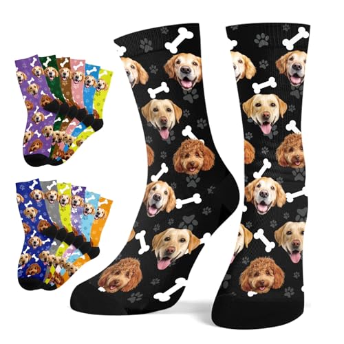 Loosusu Personalisierte Socken mit Foto – Lustige Socken mit...