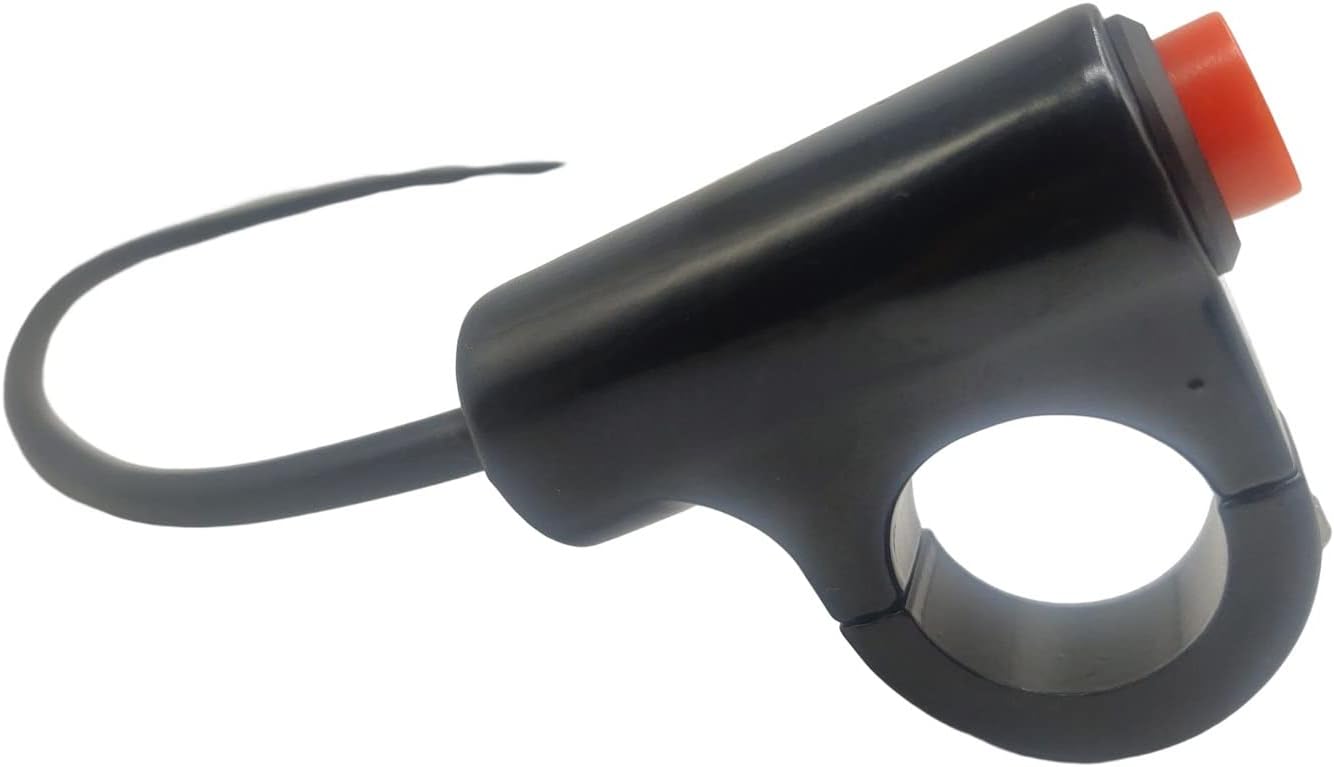RAYANA 7/8" 22mm Motorcycle Handlebar Push Button Switch Horn, Stop/Start, Kill, Flameout Switch (Momentary Action)