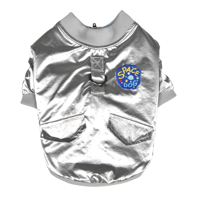 Olchi Space Glossy Jacket Silver L Dog coat