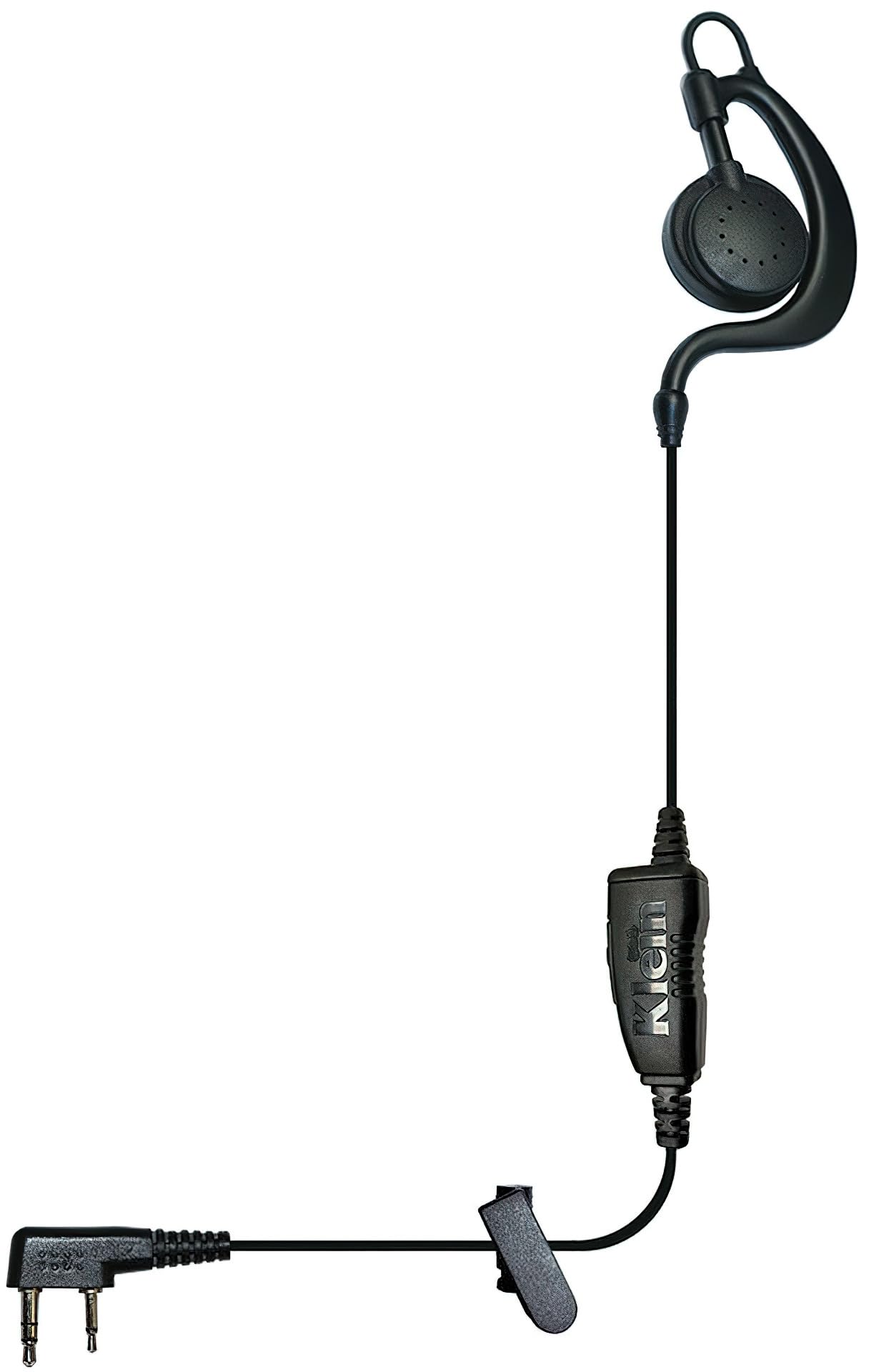Auricolare Agent-K1 a filo singolo, audio chiaro, vestibilità comoda, costruzione durevole, connettore a 2 pin compatibile con radio Kenwood