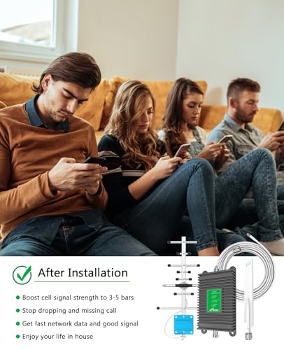 Amplificador de sinal de celular para casa, suporta todas as operadoras dos EUA Verizon AT&T T-Mobil