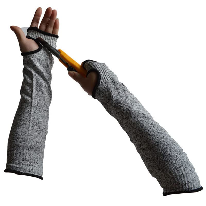 Protection des bras anti-coupure Grade 5 HPPE pour travail du verre en usine et jardin