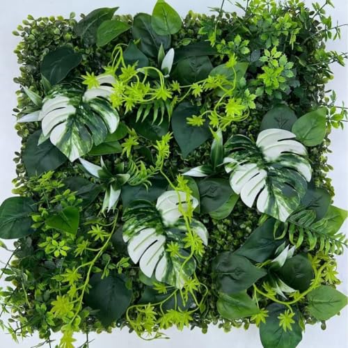 ITTRUH Paneles de seto Artificiales for jardín, Valla privacidad Hiedra Verde, decoración Pared con Plantas for Exteriores (50 x 50 cm)