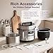 Fullwill Dual-Pot Electric Pressure Cooker 6+5QT(2025 Upgraded), 12-in-1 Multi-Cooker for Pressure Cooking, Soup, Yogurt, Stew, Rice