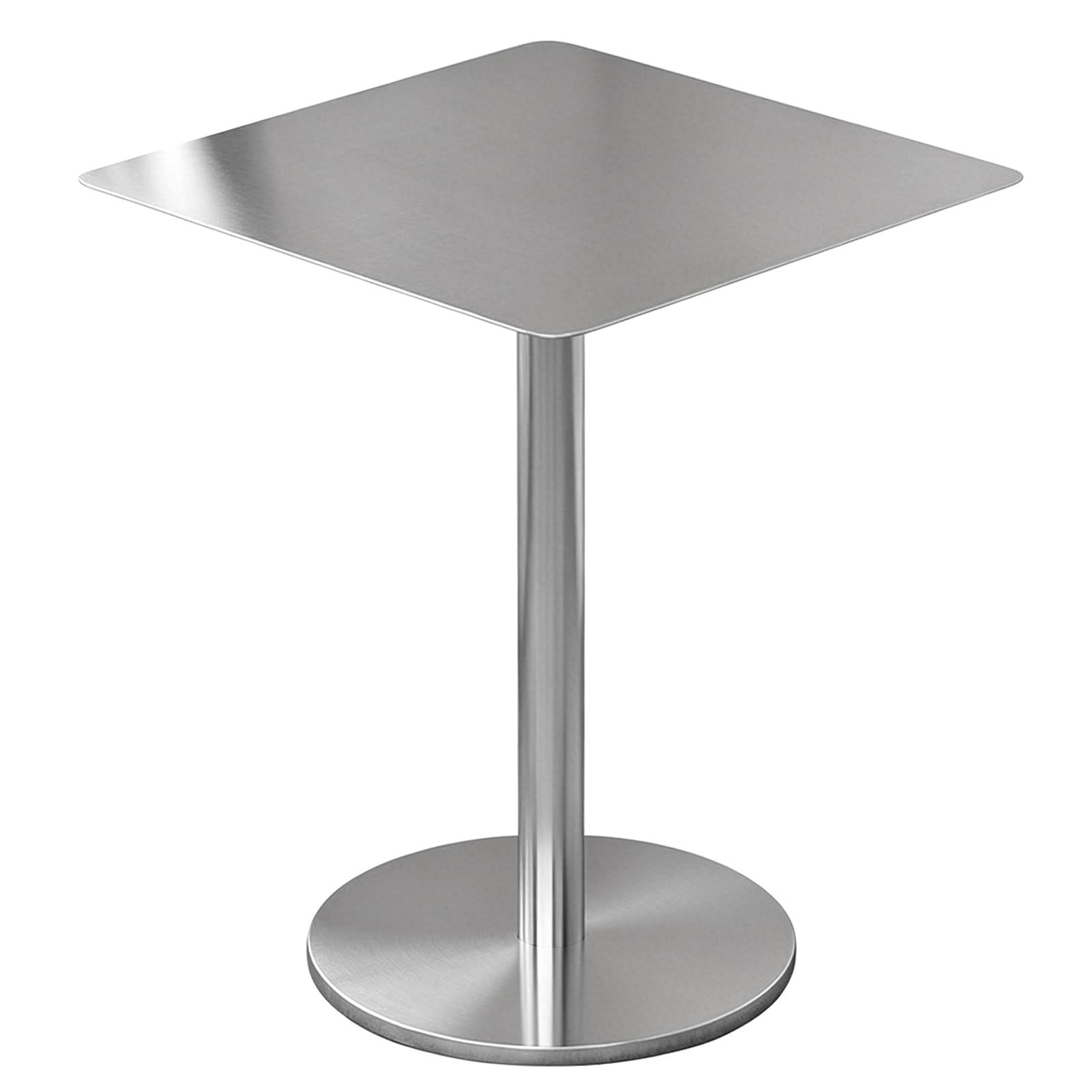 Table à manger moderne gain de place en inox pour optimiser les petites pièces