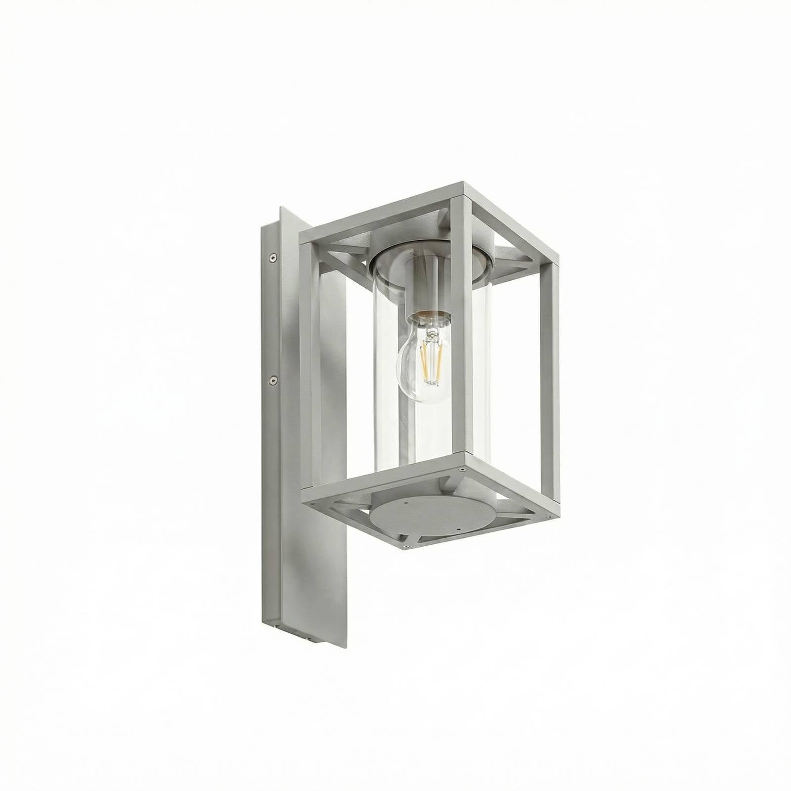 Lucande Applique da esterni dimmerabile (Moderno) colore Grigio, in Alluminio applique lampada LED outdoor per facciata/parete terrazzo e balcone