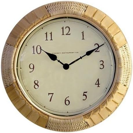 Amazon.com: Chaney Instruments 14-Inch Wicker/Rattan Clock : Home & Kitchen
