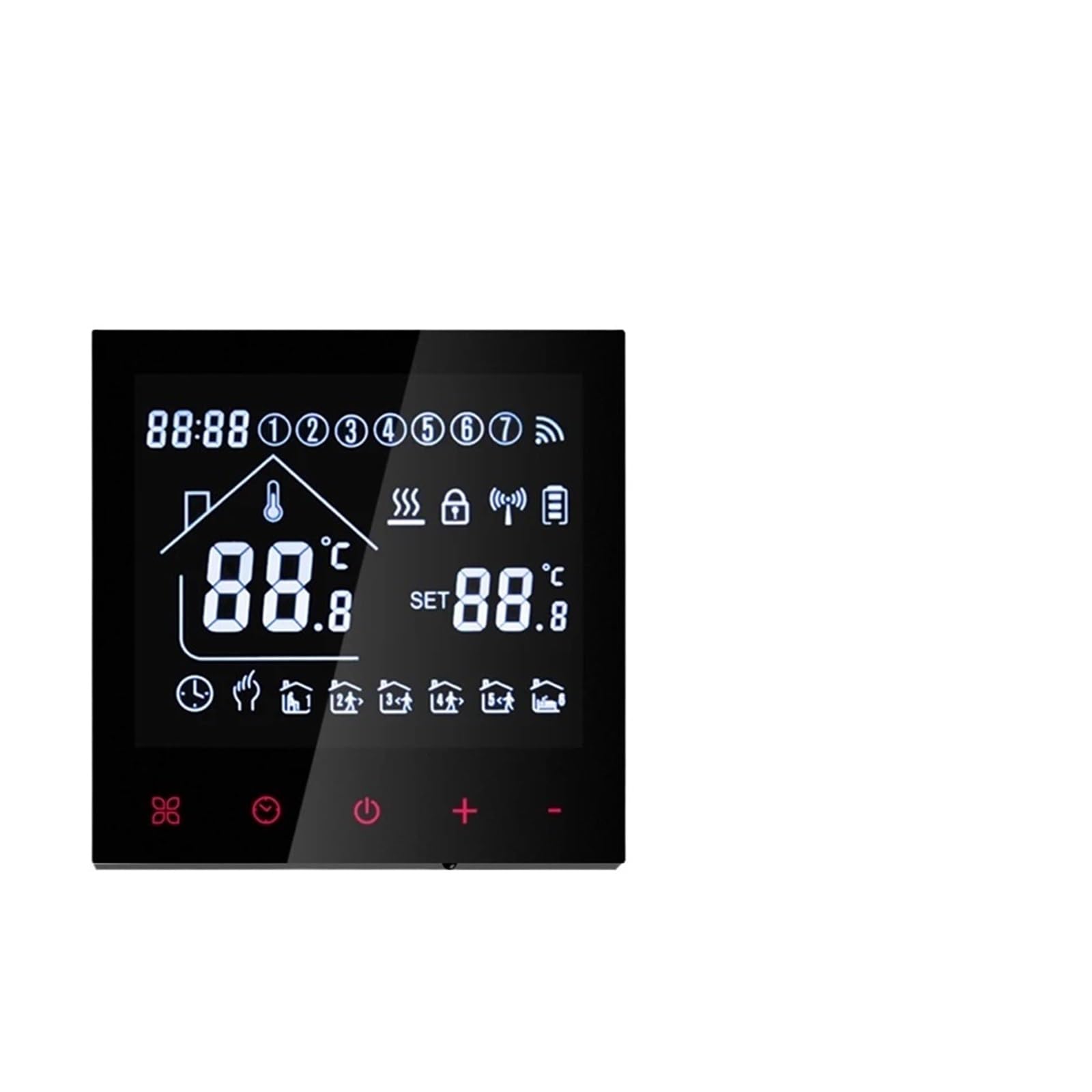 WiFi Smart Thermostat Temperature Controller Tuya Smart Life For Floor Heating Electric/Water Gas Boiler(Water Gas Boiler,NO WIFI)