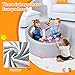 Moncoland Round Foam Kids Ball Pit for Babies, Toddler Ball Pit with Soft Sponge Kids Play Tent Ball Pool, Children Gift Idea for Baby Infant Indoor Outdoor Game 26.7