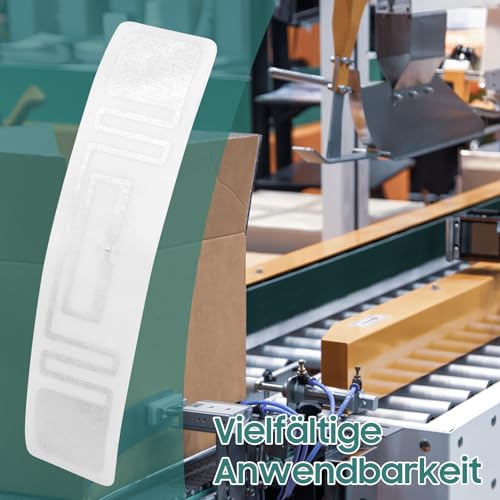 Étiquettes RFID UHF, 100 Pièces 73x20mm 860 à 960 MHz Puce UR108 étiquette D'identification D'étiquette électronique Réutilisable Anti-contrefaçon pour la Gestion des Actifs – vue 4