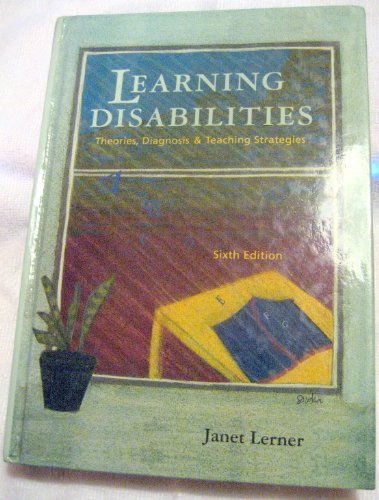 Learning Disabilities: Theories, Diagnosis and ... 0395622255 Book Cover