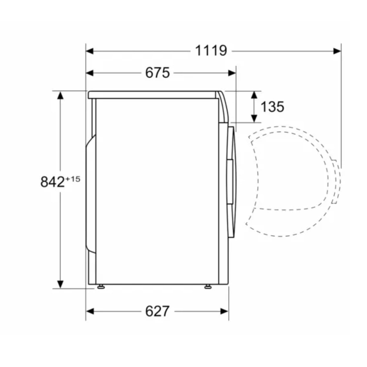 Máquina de Secar Ropa Siemens iQ700 9Kg Blanca - WR47B2D0ES