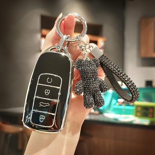 Étui de clé Tiggo 7 Pro haut de gamme en TPU brillant 4 touches