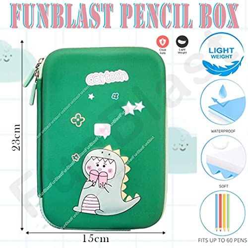 Image of FunBlast Pencil Pouches, Dinosaur Pencil Box, Stationery Organizer Case for Boys, Pencil Case, Pencil Pouches for Kids, Boys Pencil Box
