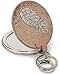 Produktbild styleBREAKER runder Taschenspiegel mit Strass Ananas und Kette, 1X / 3X Vergrößerung, Kompaktspiegel, klappbar, 2 Seiten 05070003, Farbe:Rosegold metallic