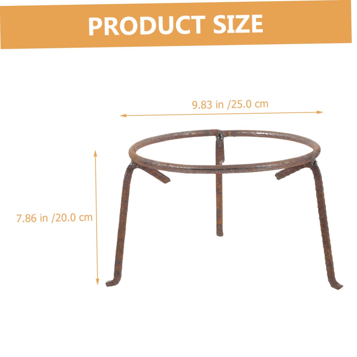 Soporte de Hierro para Wok de Exterior Reutilizable y Estable para Camping