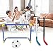 POENVFPO Kids Ice Hockey Goal, Children Sports Soccer Goal Balls Pump Practice Game Toy Set