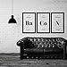 SUPWALS Wandtattoos Tabelle Der Elemente"Bacon" Chemie Wandaufkleber Aufkleber Design Home Room Decoration 42X23Cm