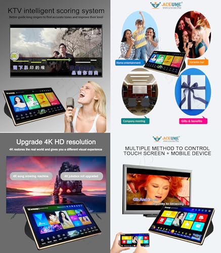 DSKM-4TB HDD Touch Screen Karaoke Player, Chinese English Songs Machine觸摸屏,點歌機,云下載