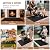 Eongreat 48x30 inch Under Grill Mats for Outdoor Grill, Double-Thickened Fireproof Patio Deck Protector Mat, Oil-Proof Waterproof BBQ Mat for Under Grill, Fireplace/Fire Pit Mat Grill Floor Pads