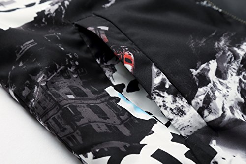 Image of HENGAO Men's Stylish Floral Bomber Jacket