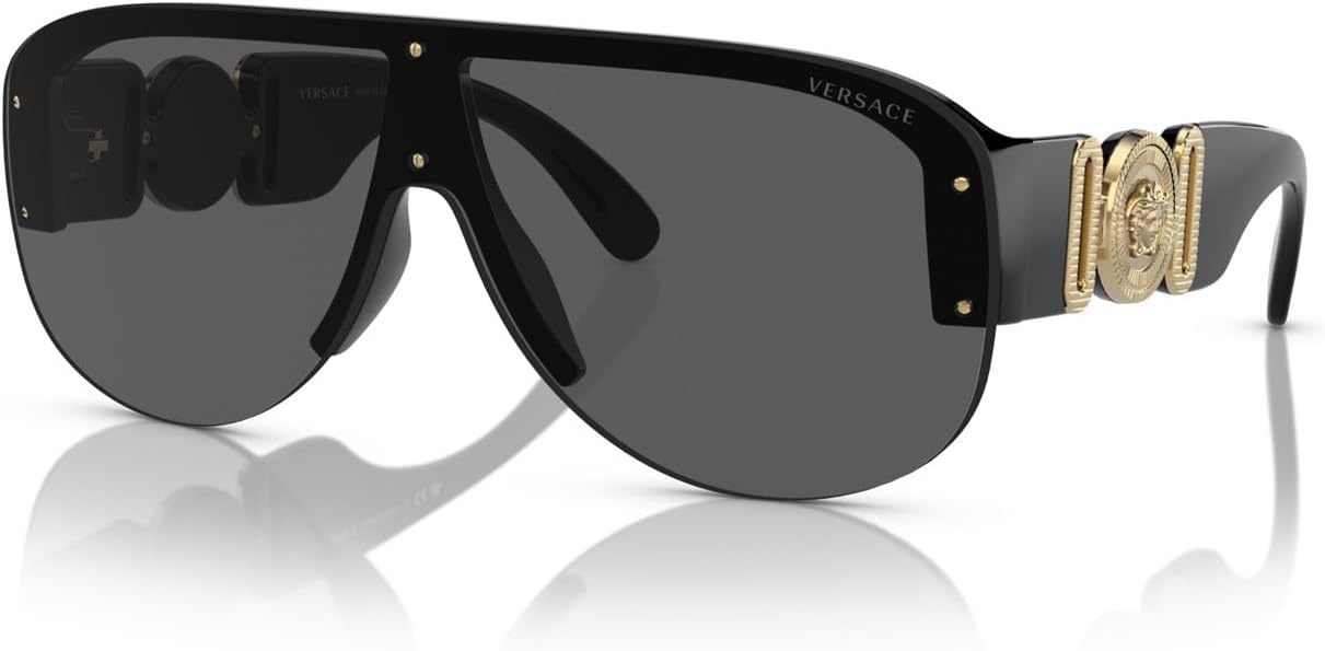 Versace Man Sunglasses Black Frame, Dark Grey Lenses, 0MM - Image 2