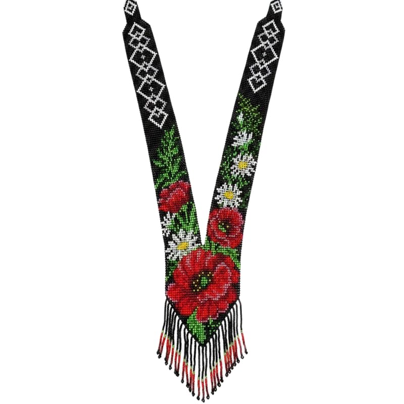 Collier Gerdan ukrainien authentique tressé main avec passion
