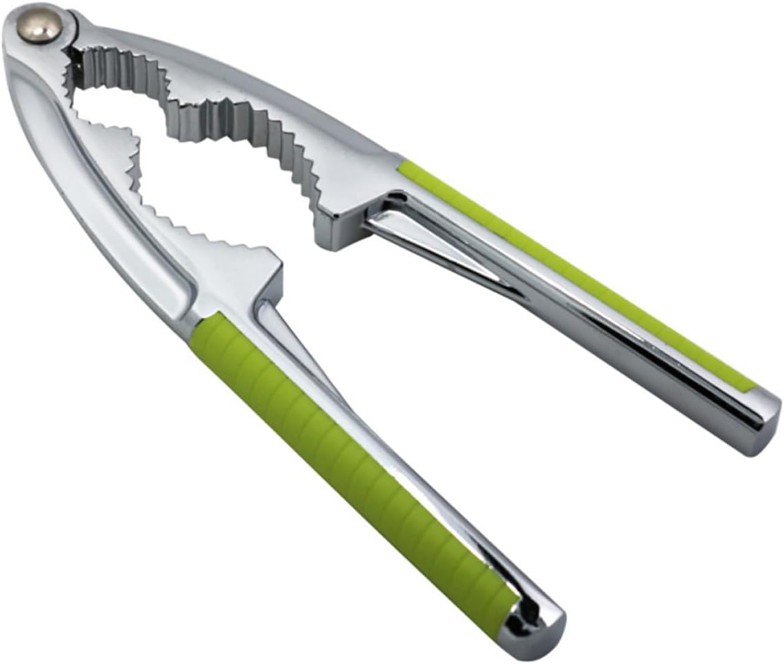 Heavy Duty Nut Cracker for Lobster Crab Walnut, Green Handle