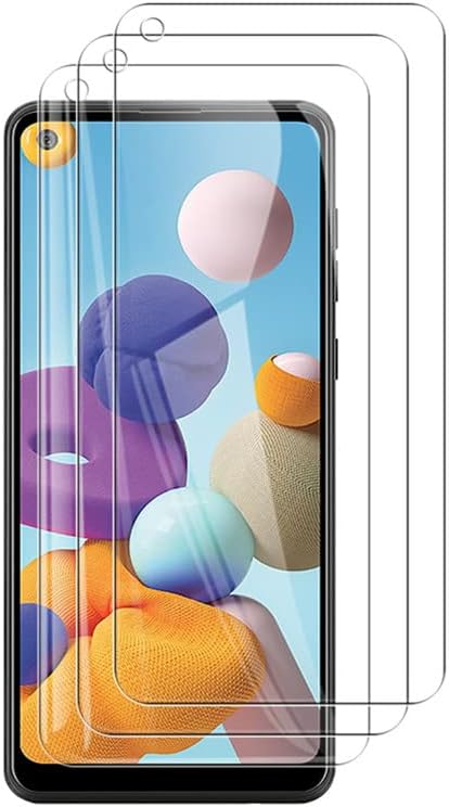 3 Pack Screen Protector for Samsung, Tempered Glass Film Screen Protector for Samsung Galaxy A52 A72 A21S A31 S20 S21 S22 Ultra Note 10 Note20 Ultra