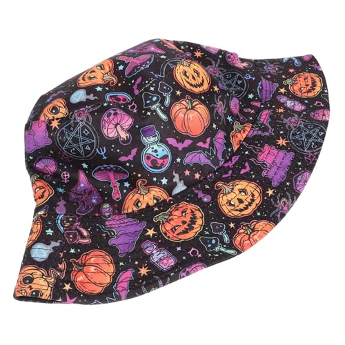 WOFASHPURET Sombrero De Pescador con Estampado De Calabaza para Mujer Sombrero De Pescador para Exteriores Sombrero De Pescador De ala Ancha Sombreros De Mujer Gorra De Pescador De Viaje