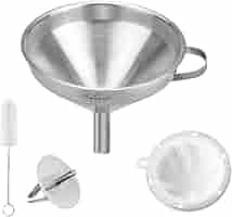 Imbuto In Acciaio Inox 304 Con Filtro - Per Olio, Vino E Liquori, Set Completo Con Spazzola - Foto 9