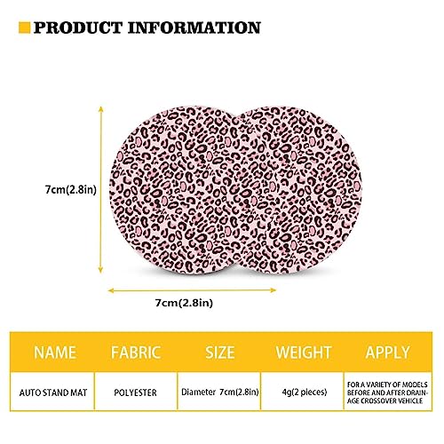 Portavasos absorbente rosa para auto Unifizz miniatura 2