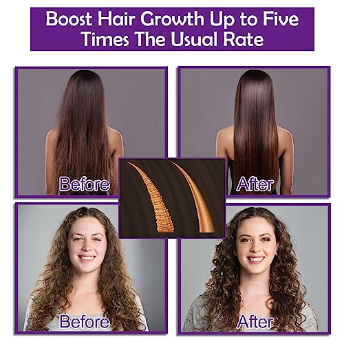 GIFBEA Hair Growth Shampoo and Conditioner Set With Rosemary, Biotin, Argan, and Castor Oils for Thinning, Damaged, Curly Hair