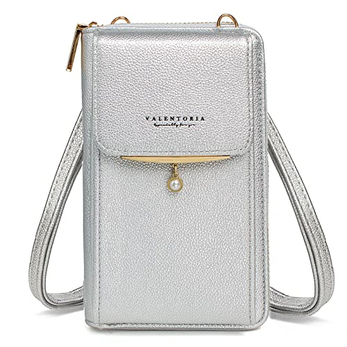 Image of Valentoria Small Crossbody Bag Cell Phone Purse Wallet Leather Card Clutch Handbag for Women