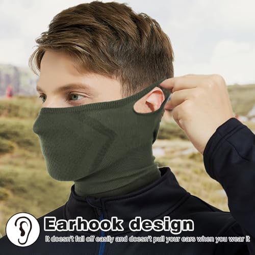 Image of WTACTFUL Ski Mask Neck Gaiter Warmer Balaclava Half Face Mask Men Women