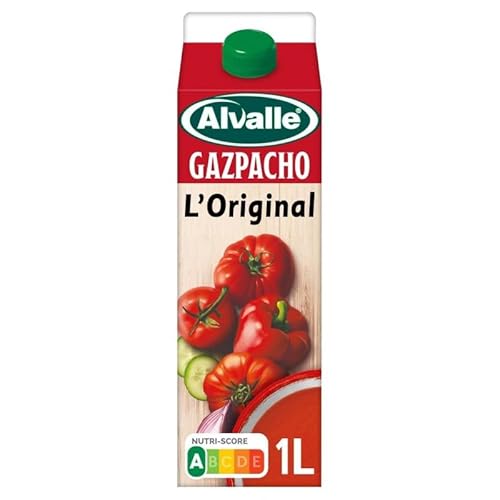 ALVALLE Gazpacho: L'Authentique et Rafraîchissant 1L - Recette Traditionnelle Espagnole