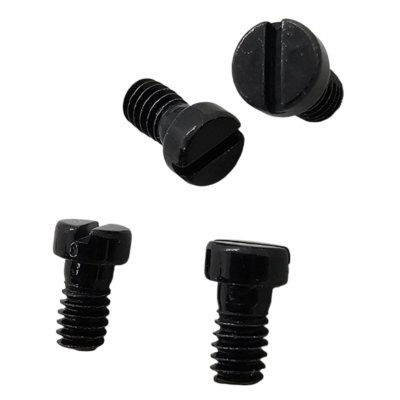 Grip Screws for Bersa Thunder 380 – 4 Pack | Black Plated, Polished Hardened Steel | Fits Thunder 380, Plus, Combat, Thunder 22, Firestorm .380