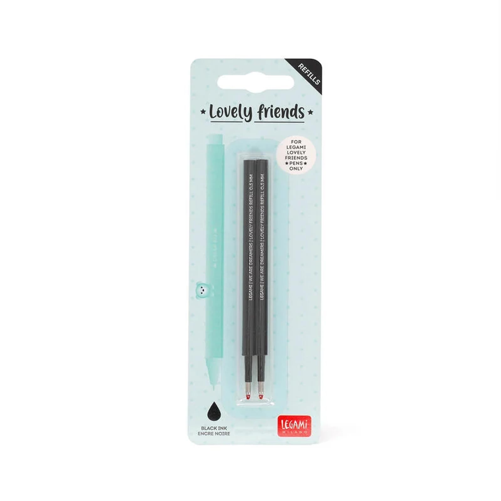 Set Di 2 Refill Per Penna Gel - Lovely Friend Neon Pink-Vertecchi Scuola