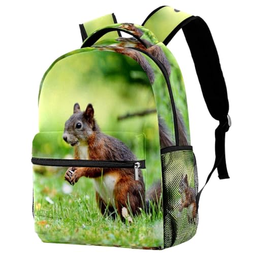 Sac à dos d'école ergonomique et résistant motif écureuil