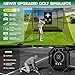 10x8FT Golf Practice Net with 2 Net Side Barriers Outdoor Indoor Golfs Hitting Net with HD Impact Screen Kit for Backyard Home Easy Set up Golf Training for Garage