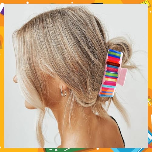 Set de 3 pinzas para cabello estilo garra, diseño único miniatura 6