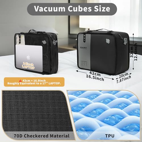 Sac sous vide réutilisable x2 imperméable 50,8 cm pour vêtement