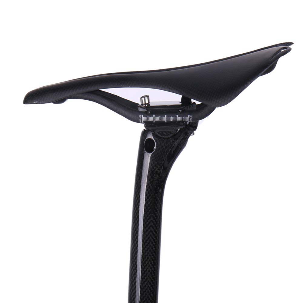 3k Fibra di Carbonio 27.2/31.6mm*350/400mm Reggisella per Bicicletta Mountain/Road Bike BMX Sottosella