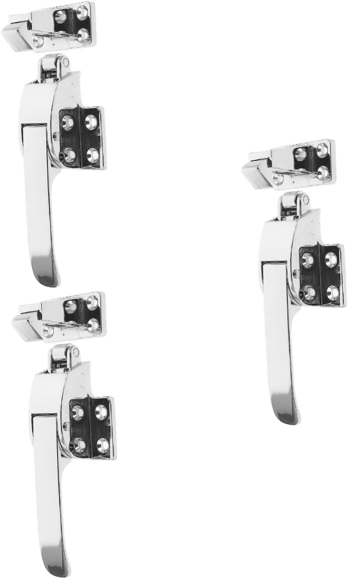 3sets Ergonomic Door Handle Heavy Duty Latch for Fridge Freezer Door Hardware